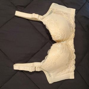 Women's lace bra t-shirt liner 36-B. One in beige and one in black